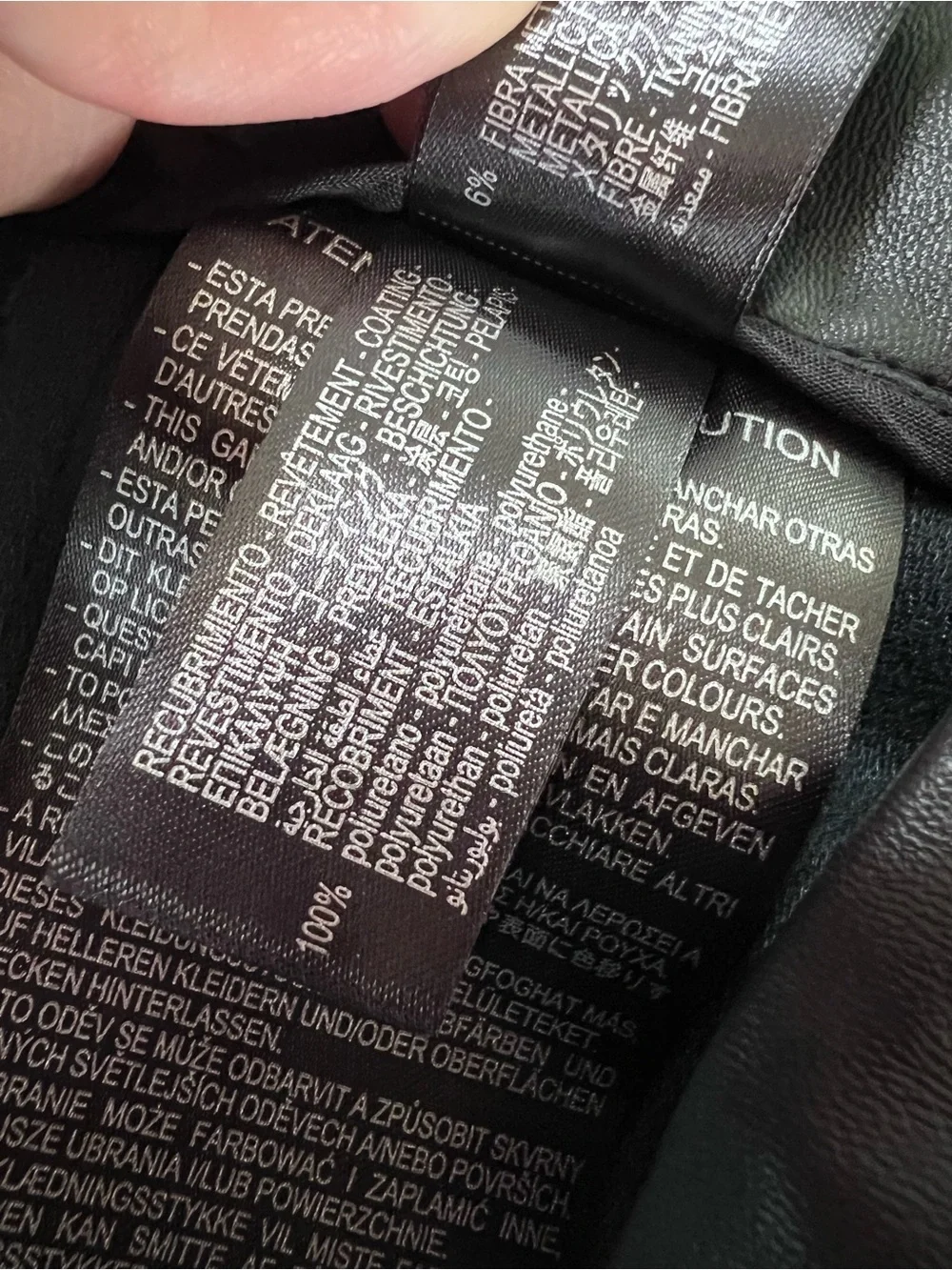 Zara asymmetric leather